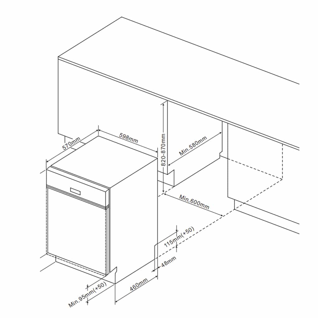Máy Rửa Bát Fagor 3LVF-62BSI