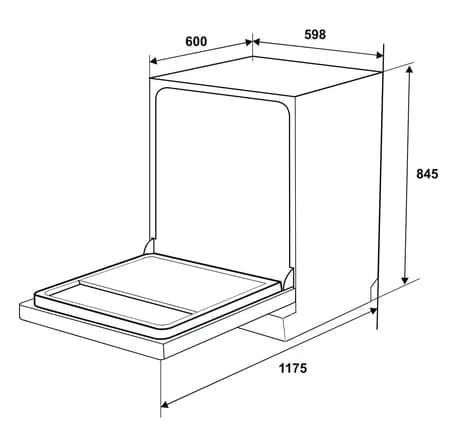 Máy Rửa Bát Hafele HDW F601G