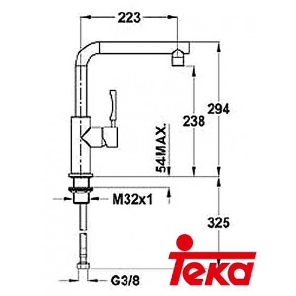Vòi rửa TEKA INX 914