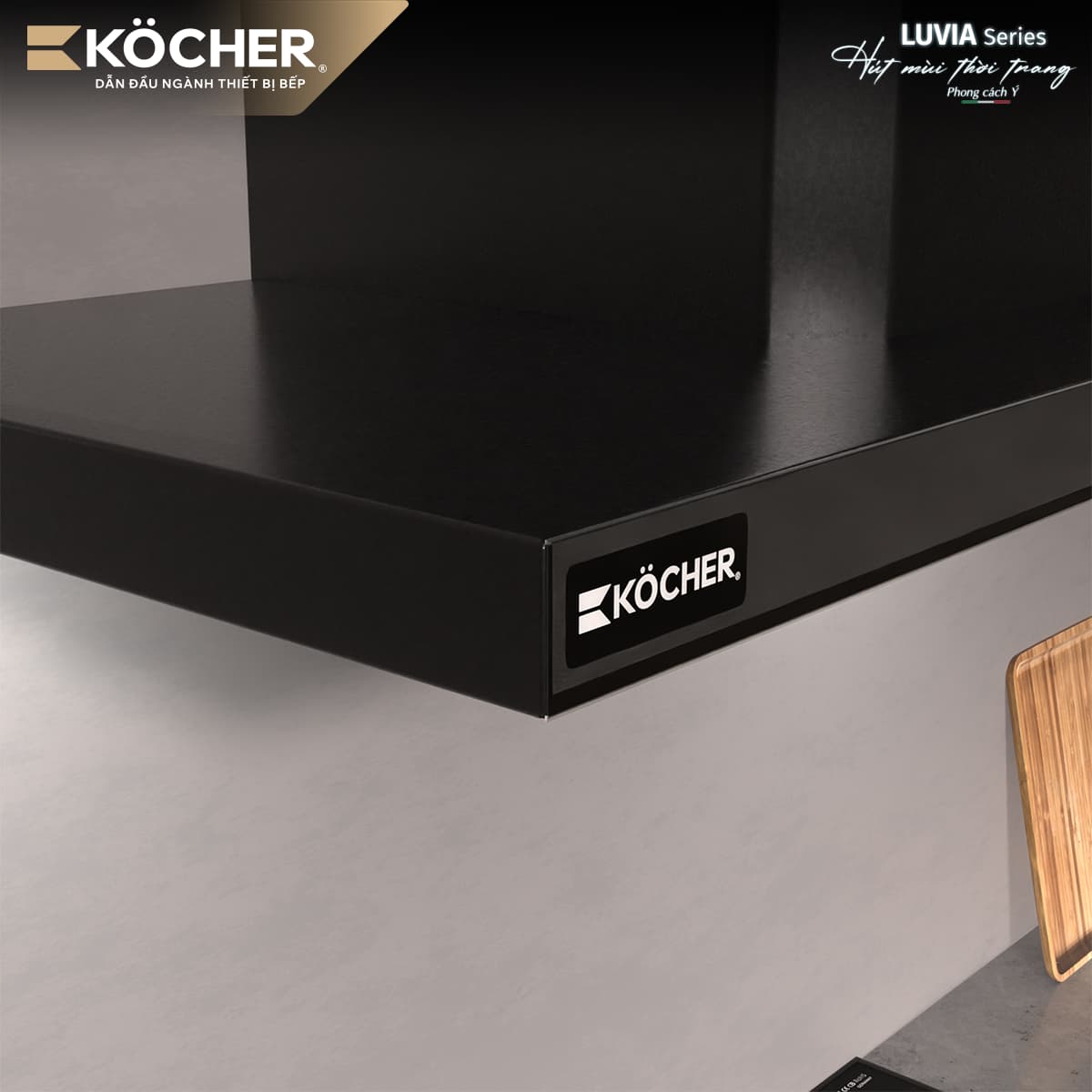 Máy Hút Mùi Kocher Luvia Black Matte