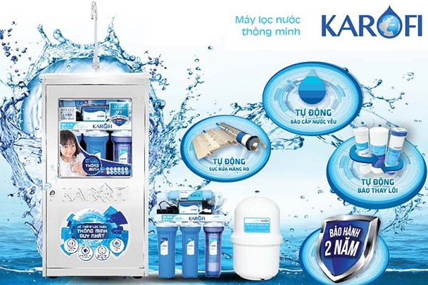 Karofi là thương hiệu máy lọc nước nóng lạnh nổi tiếng của Việt Nam