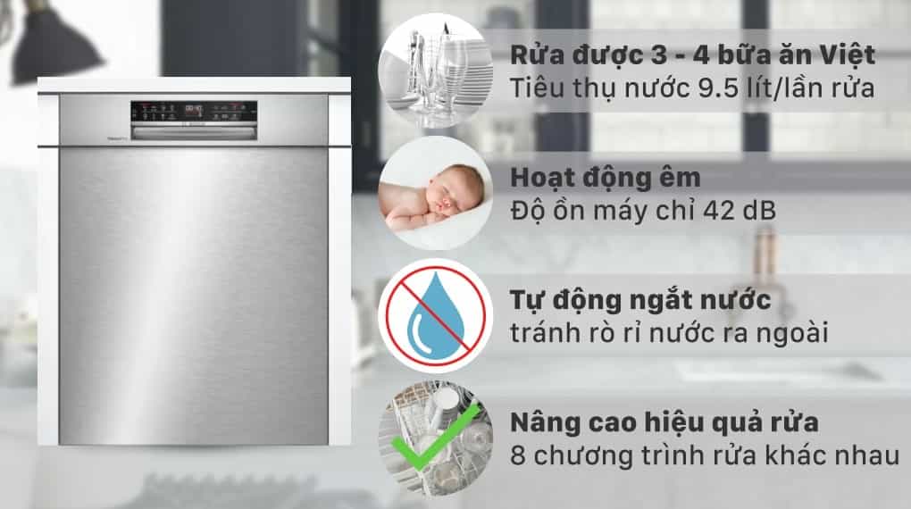 Máy Rửa Bát Bosch Serie 6: Đánh Giá Chi Tiết – Hiệu Suất, Tính Năng & Có Nên Mua Không?