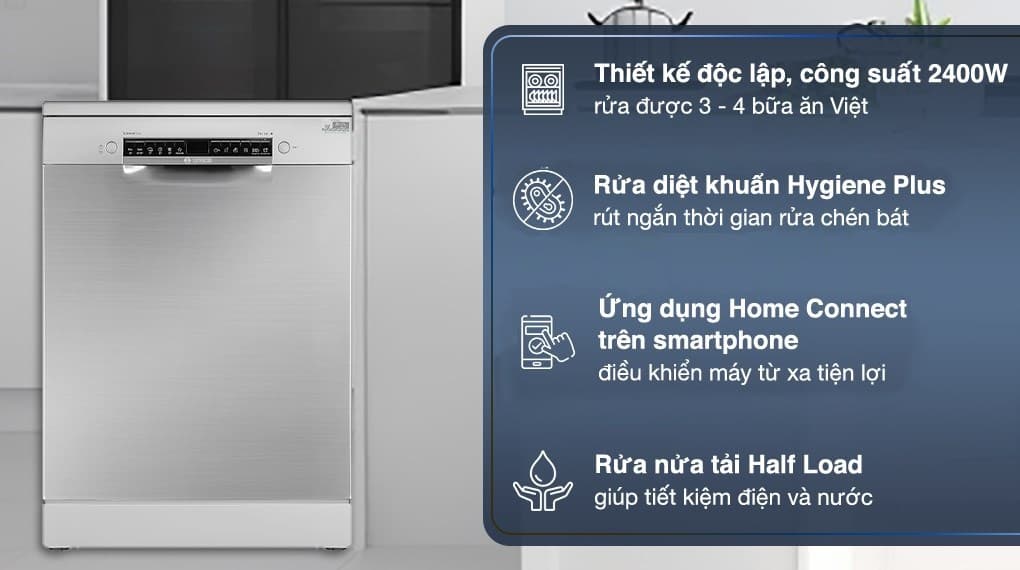 Máy Rửa Bát Bosch Giúp Bạn Giải Phóng Đôi Tay, Tiết Kiệm Thời Gian 