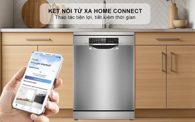 Tính năng Home Connect máy rửa bát Bosch SMS6ZCI01P