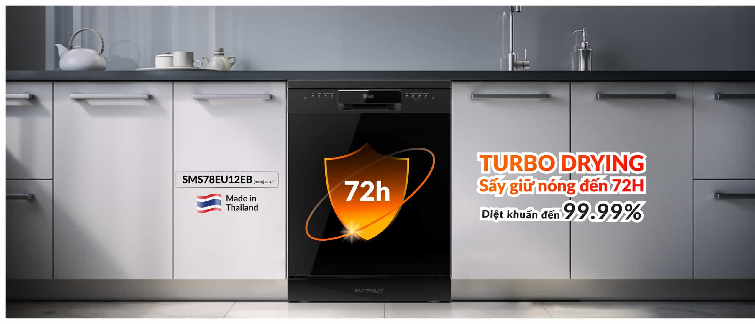 Máy Rửa Bát Eurosun SMS78EU12EB