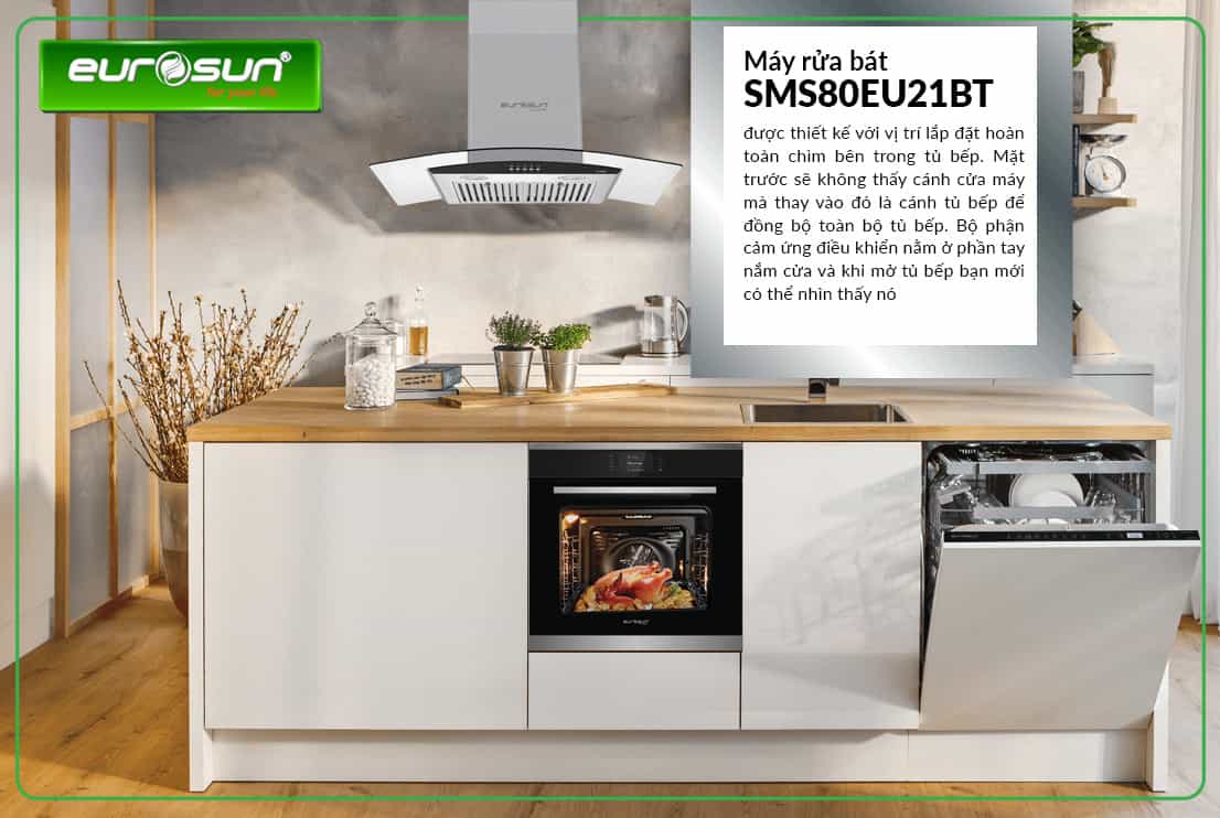 Máy Rửa Bát Eurosun SMS80EU21BT