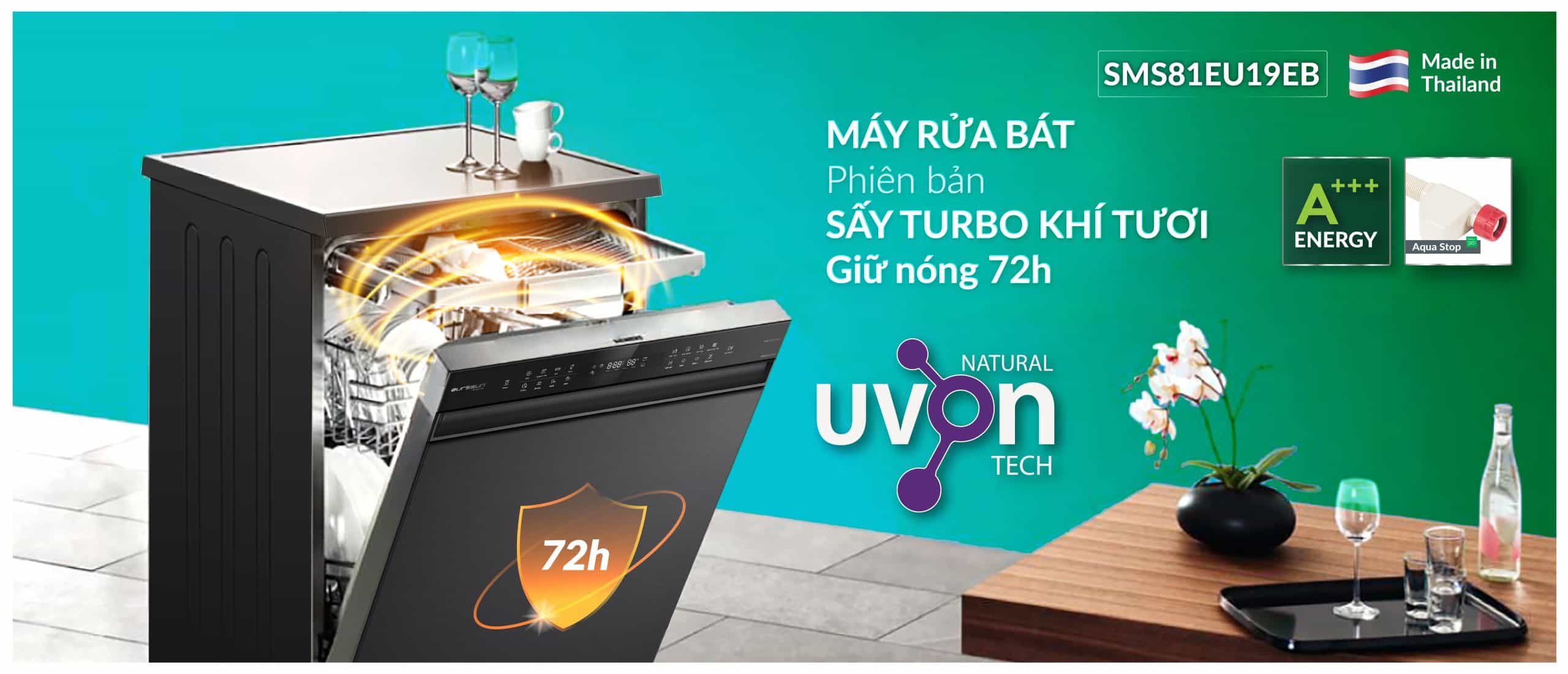 Máy Rửa Bát Eurosun SMS81EU19EB