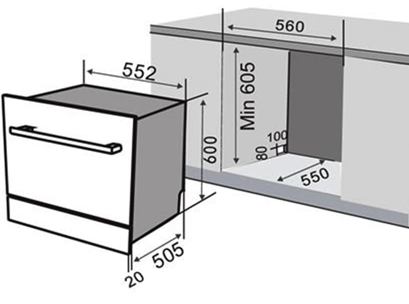 Máy Rửa Bát Faster ECO 6080E