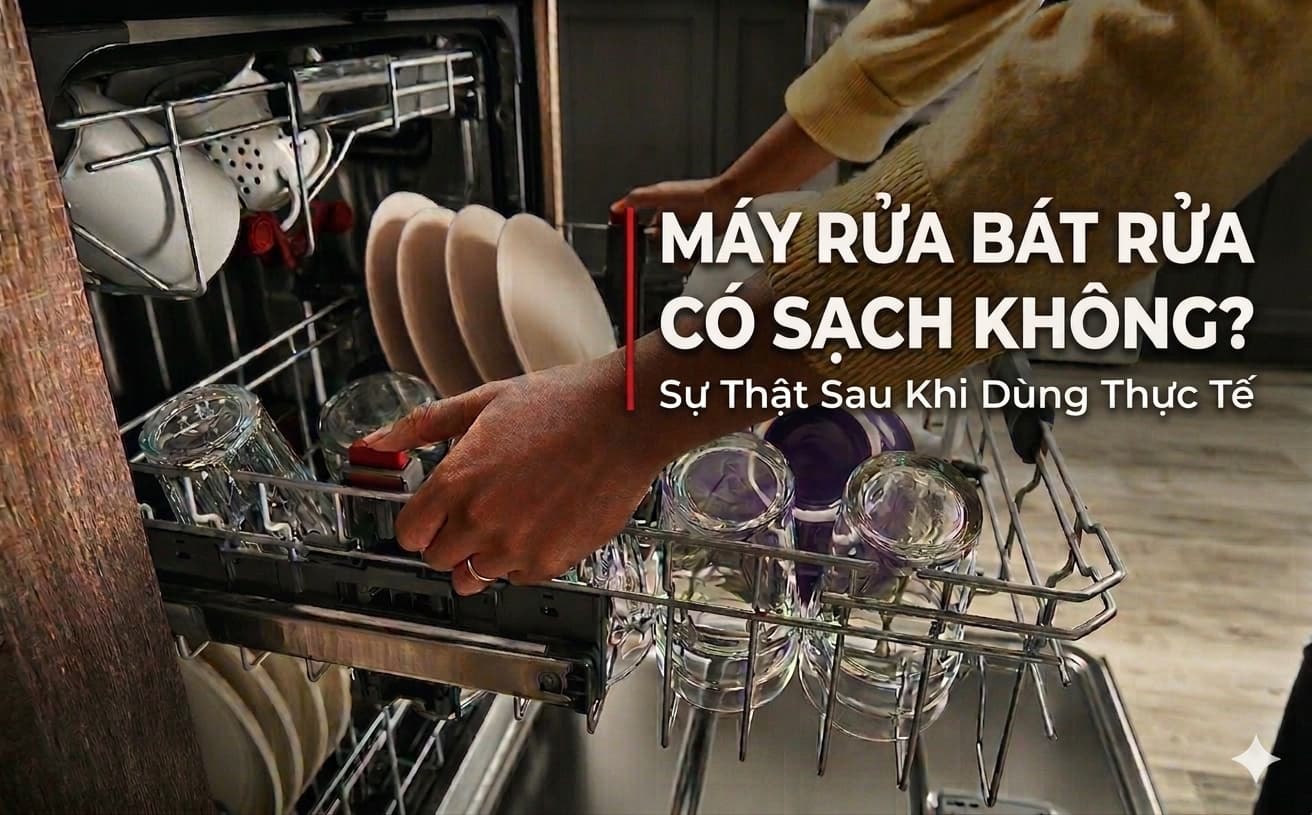 Máy Rửa Bát Rửa Có Sạch Không? Sự Thật Sau Khi Dùng Thực Tế