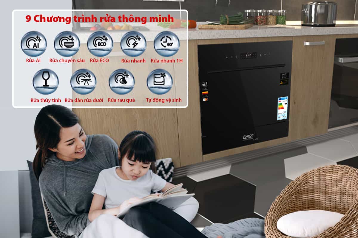 Máy Rửa Bát Lorca LC 6067 DANLUX