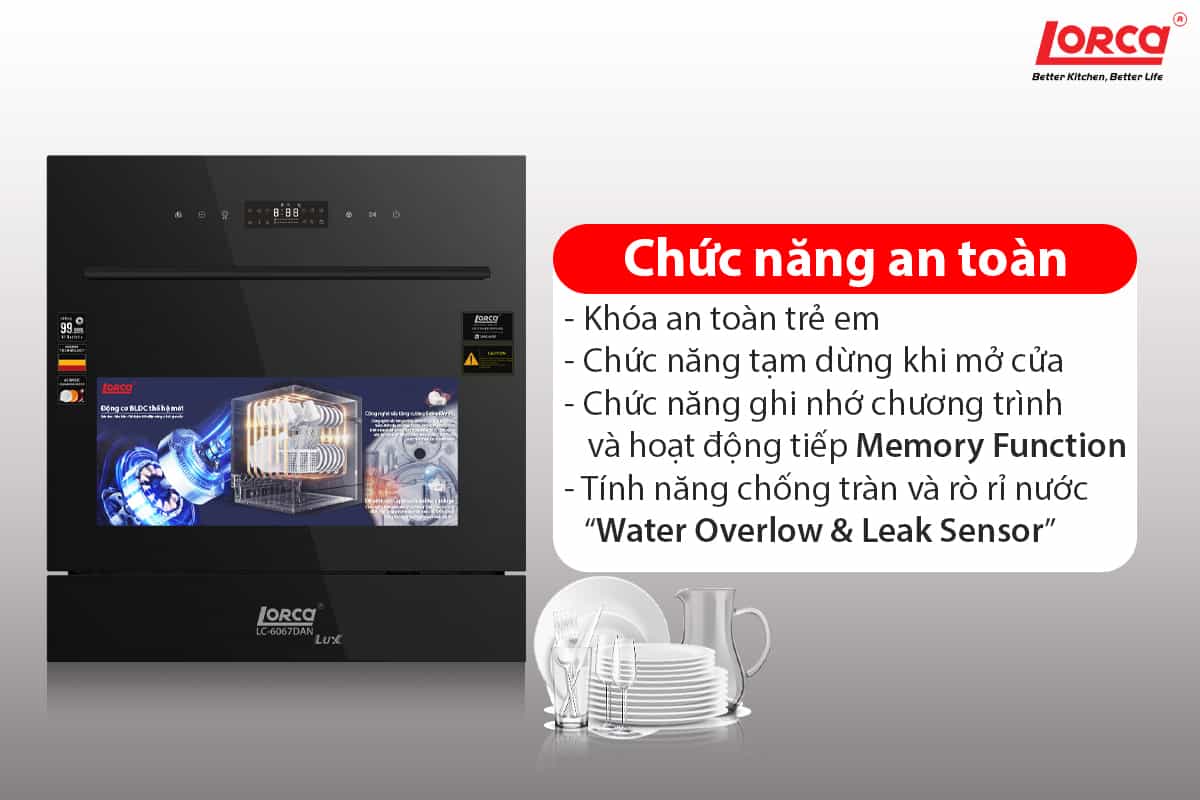 Máy Rửa Bát Lorca LC 6067 DANLUX