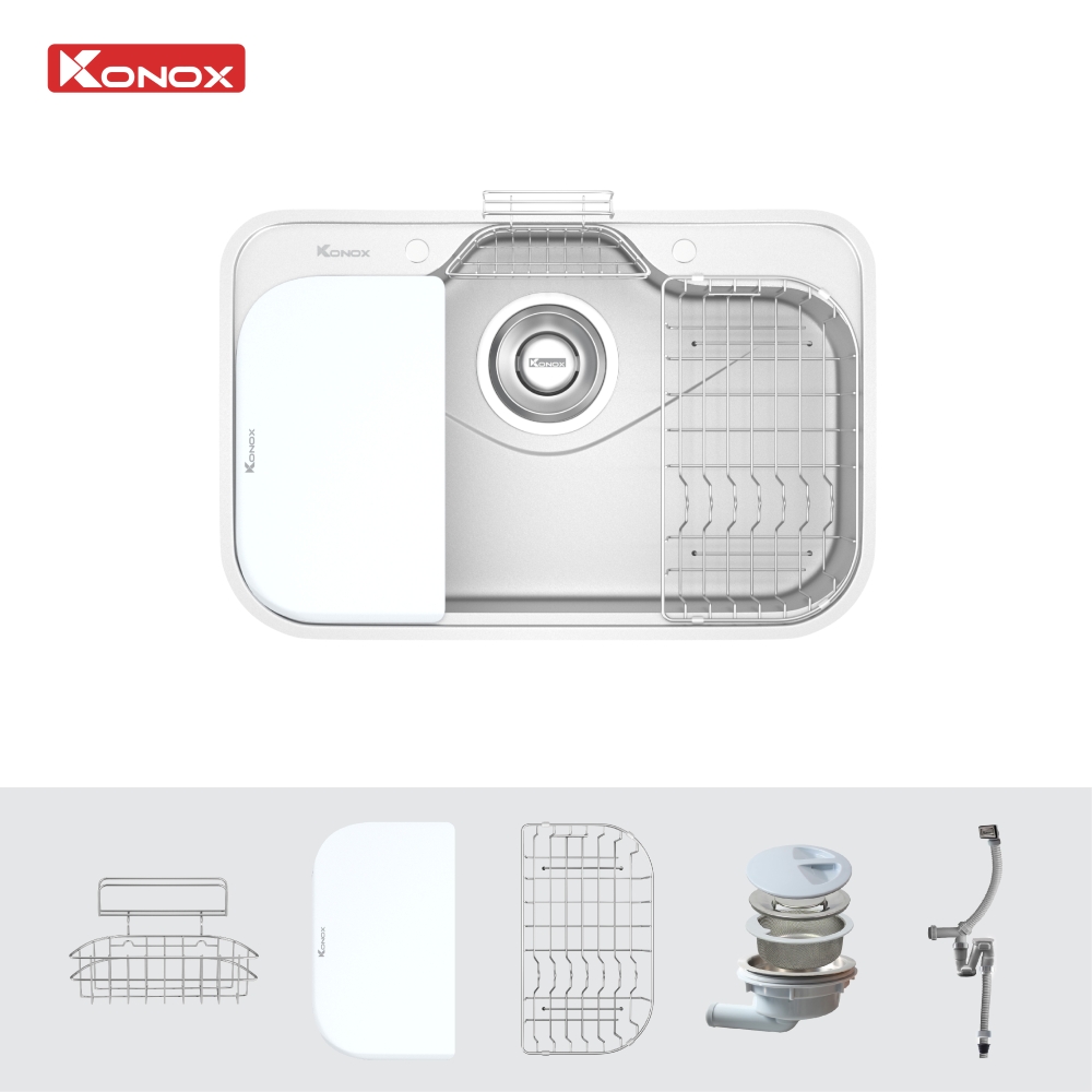 Chậu Rửa Bát Konox Phong Cách Nhật Bề Mặt Mịn Tari 7851SM