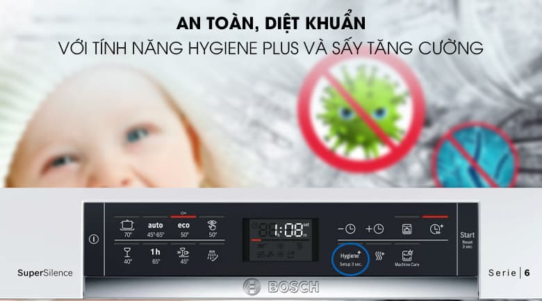 Máy Rửa Bát BOSCH HMH.SMS68PW01E