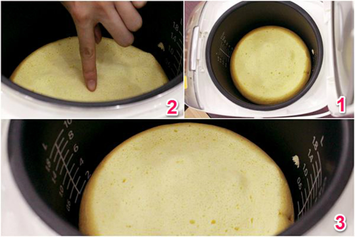Sử dụng nồi cơm điện làm bánh bông lan là một ý tưởng vô cùng thú vị 