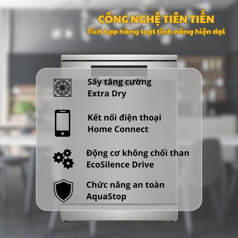 Tính năng Máy Rửa Bát Bosch SMS8ZDI86M