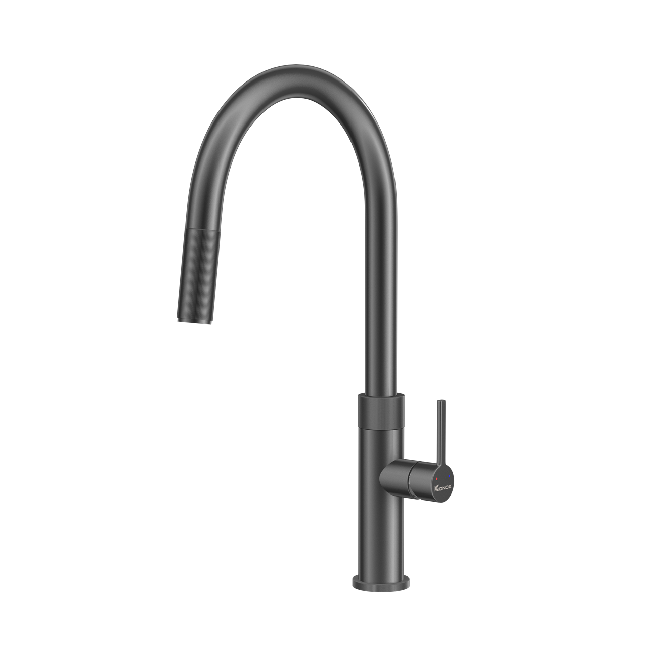 Vòi Rửa Bát Dây Rút Konox Lasi Gun Metal